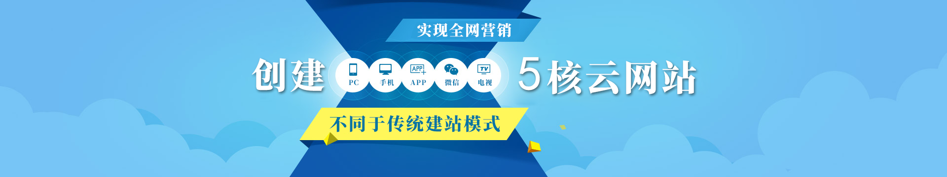 創建五核云網站，浪潮網絡幫助企業開啟移動營銷新時代！